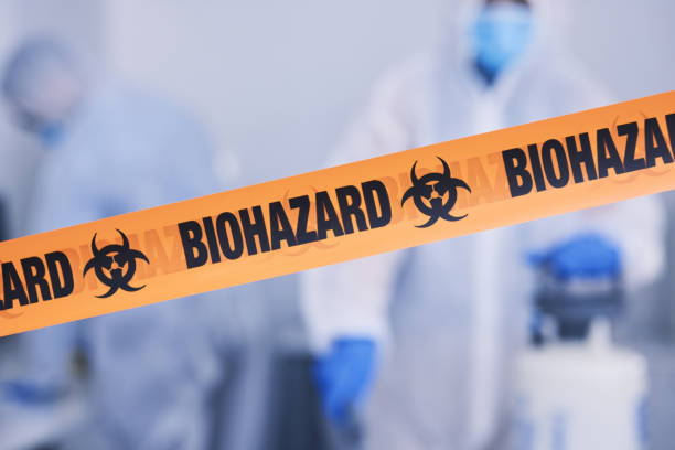 Professional Blood Cleanup technician working in Marble Falls, AR